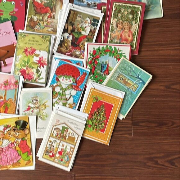 Vintage to New Mixed Greeting Cards Lot 100+ Christmas Valentines St Patrick - Picture 6 of 12